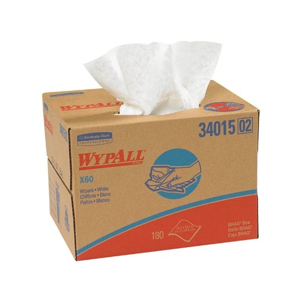 Bsc Preferred Kimberly Clark WypALL X60 9.1 x 16.8'' Industrial Wipers Dispenser Box BUY00031188 - main